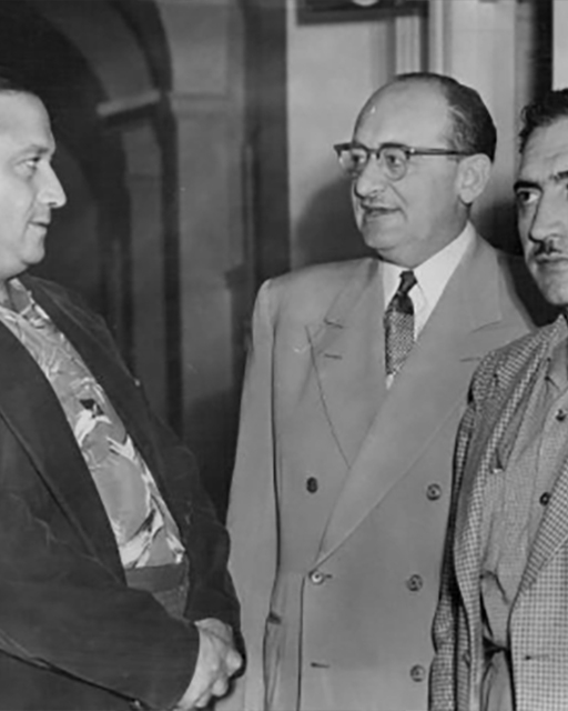 Jerry Benallo (left) and William Cavalresi (right), Smaldone Family members who were tried with the Smaldone brothers in their 1953 jury tampering trial.